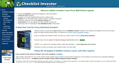 Desktop Screenshot of checklistinvestor.com